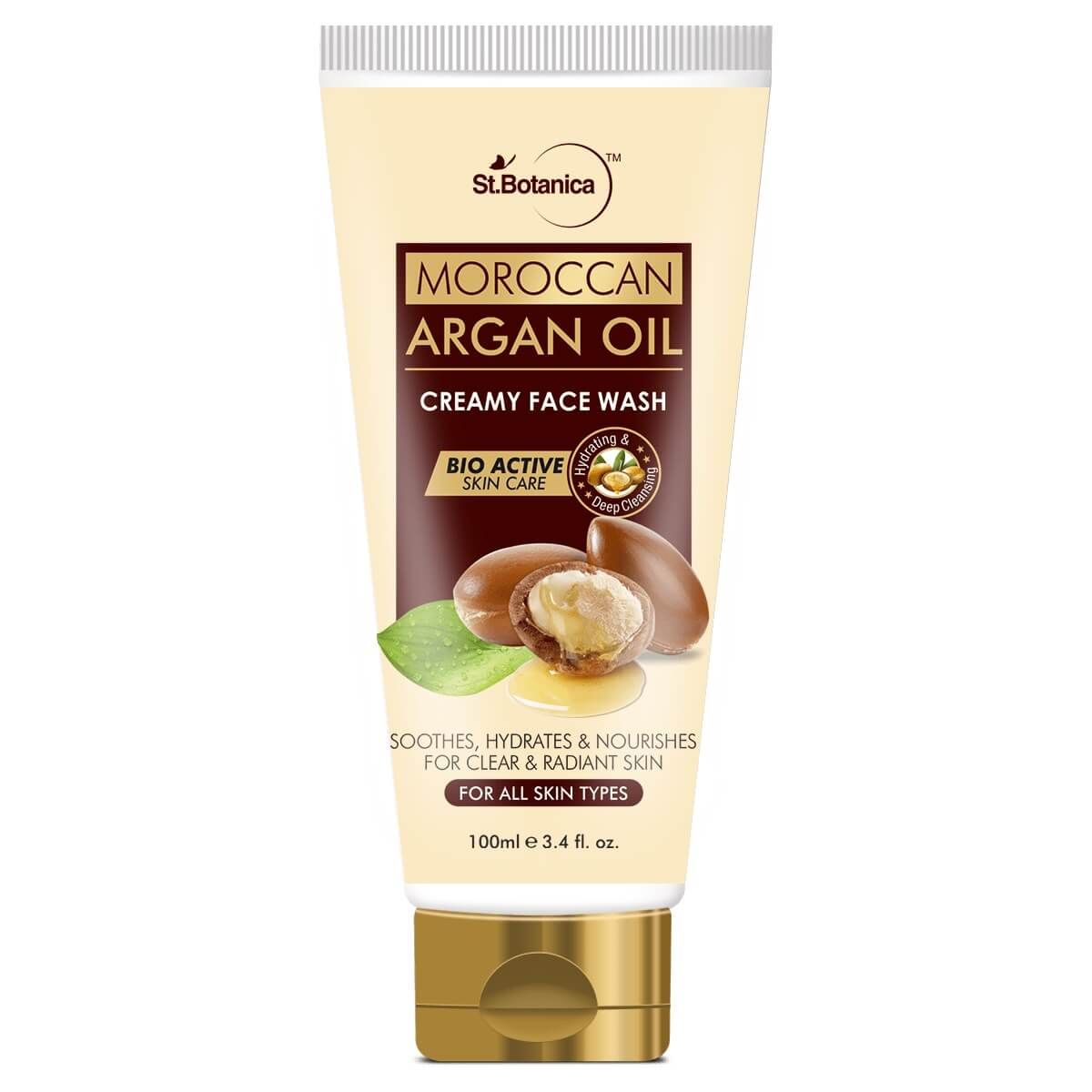 St.Botanica Moroccan Argan Oil Creamy Face Wash