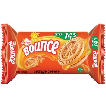 Sunfeast Bounce Biscuits Orange Creme Cookies