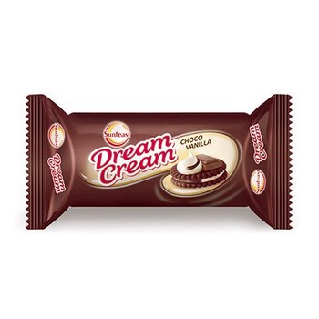 Sunfeast Dream Cream Choco Vanilla Cream Biscuit Cookie