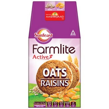 Sunfeast Farmlite Biscuit Cookies Oats and Raisins