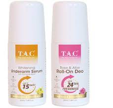 The Ayurveda Co Rose Roll On and Whitening Lemon Roll On Combo