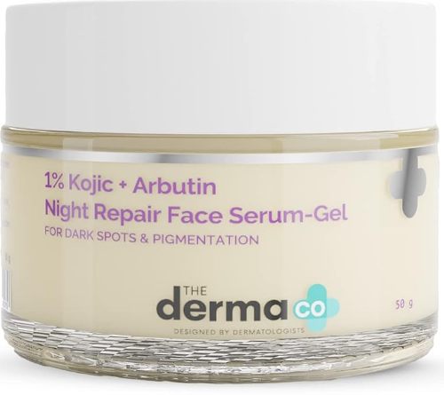 The Derma CO 1% Kojic + Arbutin Night Repair Face Serum Gel 
