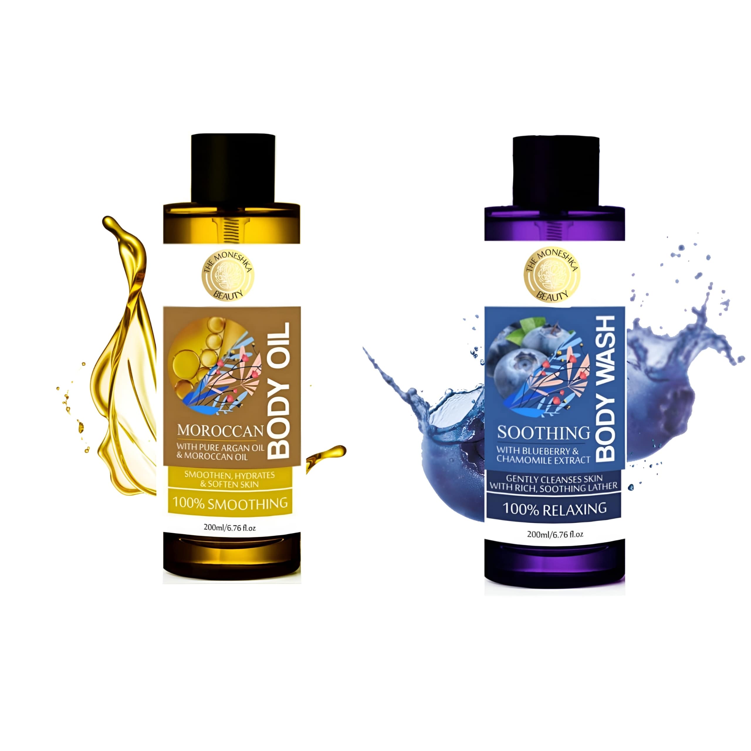 The Moneshka Beauty Moroccan Body Oil & Soothing Body wash