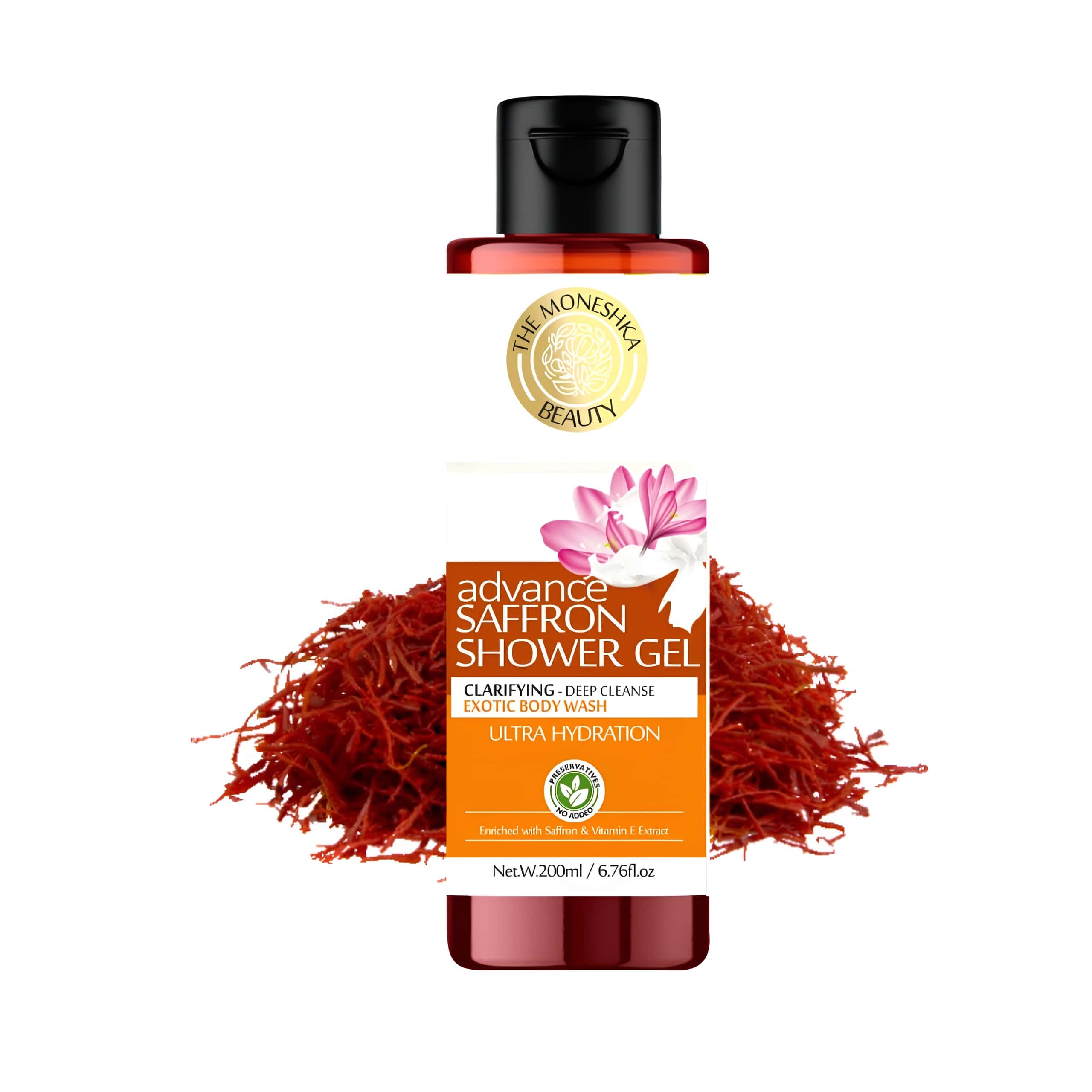 The Moneshka Beauty Saffron and Turmeric Skin Whitening Glowing Skin Body Wash