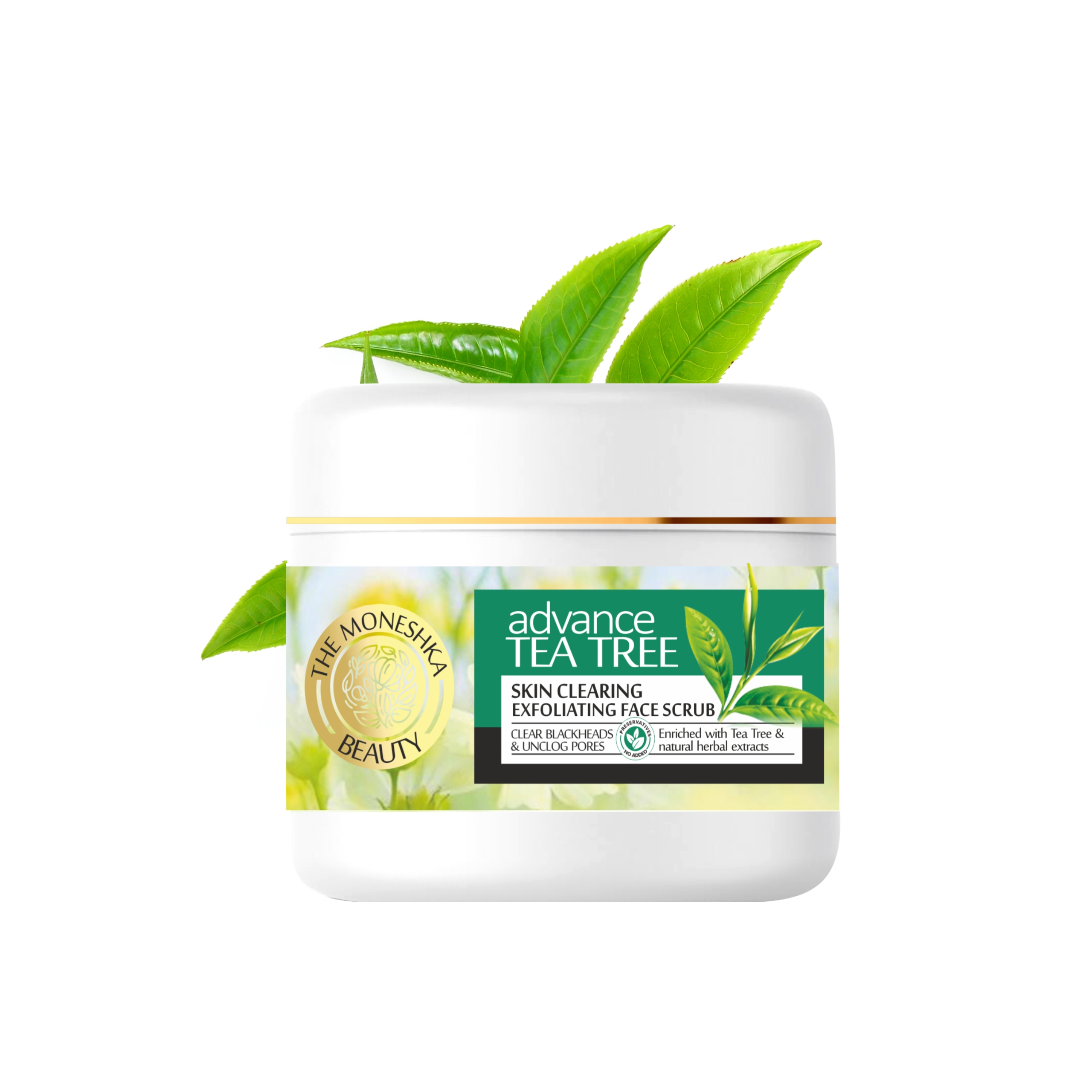 The Moneshka Beauty Tea Tree Anti-Acne Oil Control Scrub