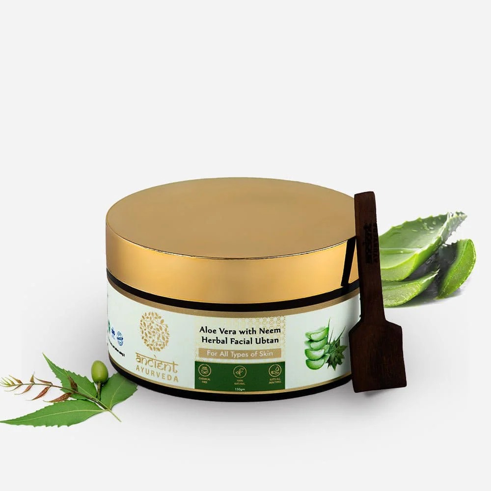 The Skin Co Aloe Vera With Neem Herbal Facial Ubtan Face Pack