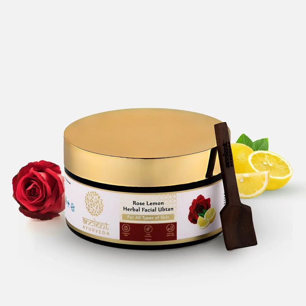 The Skin Co Rose Lemon Herbal Facial Ubtan Face Pack