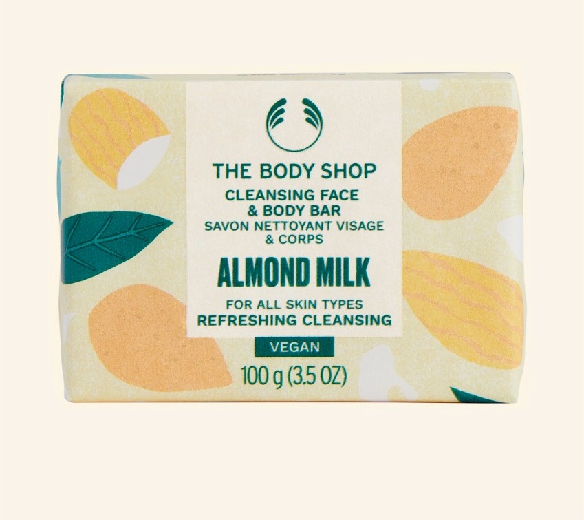 The body shop Almond Milk Cleansing Face & Body Bar