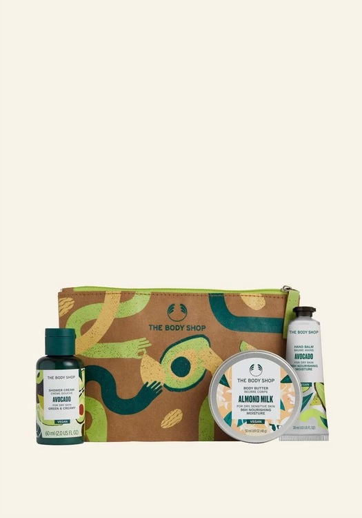 The body shop Lather & Slather Avocado & Almond Milk Gift Bag
