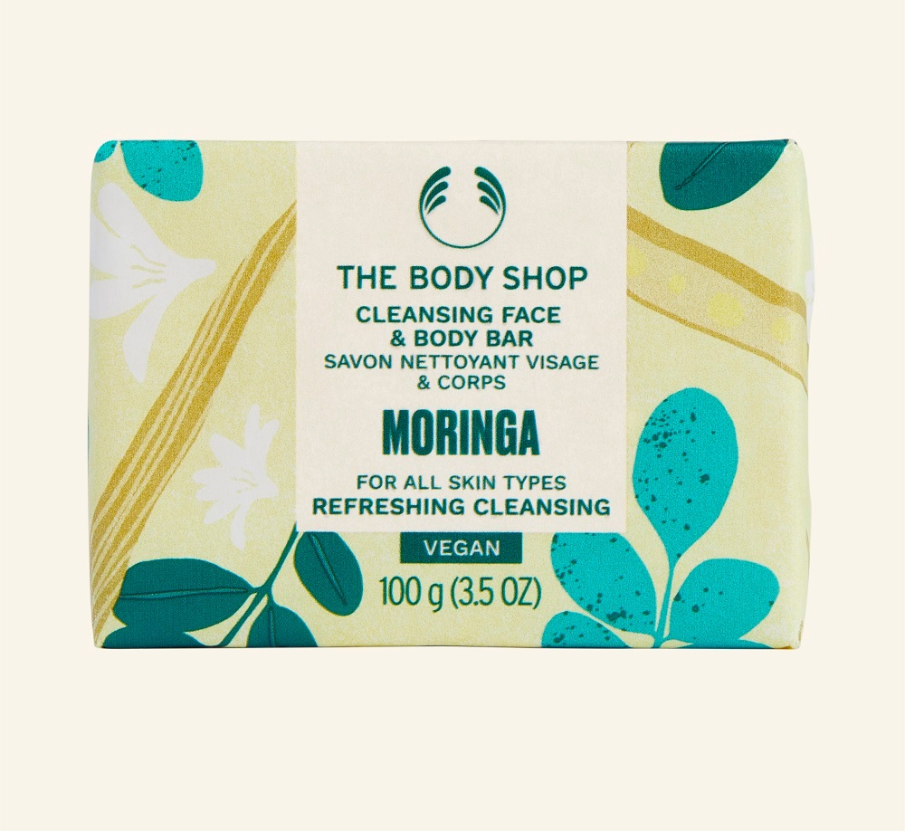 The body shop Moringa Cleansing Face & Body Bar