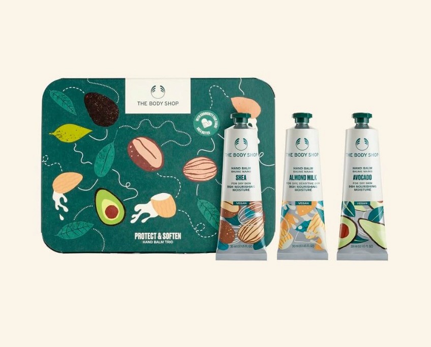 The body shop Protect & Soften Hand Balm Trio