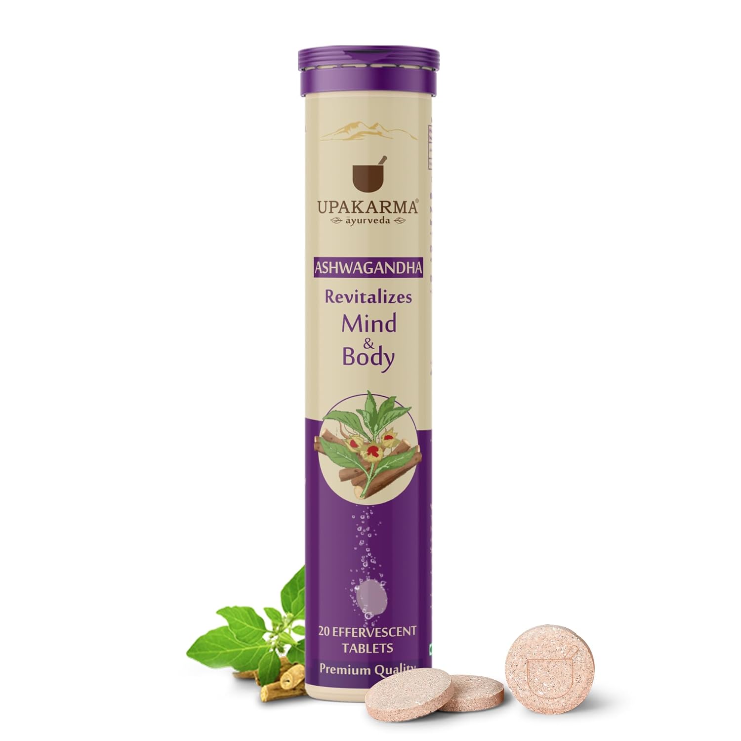 Upakarma Ashwagandha Effervescent Tablets