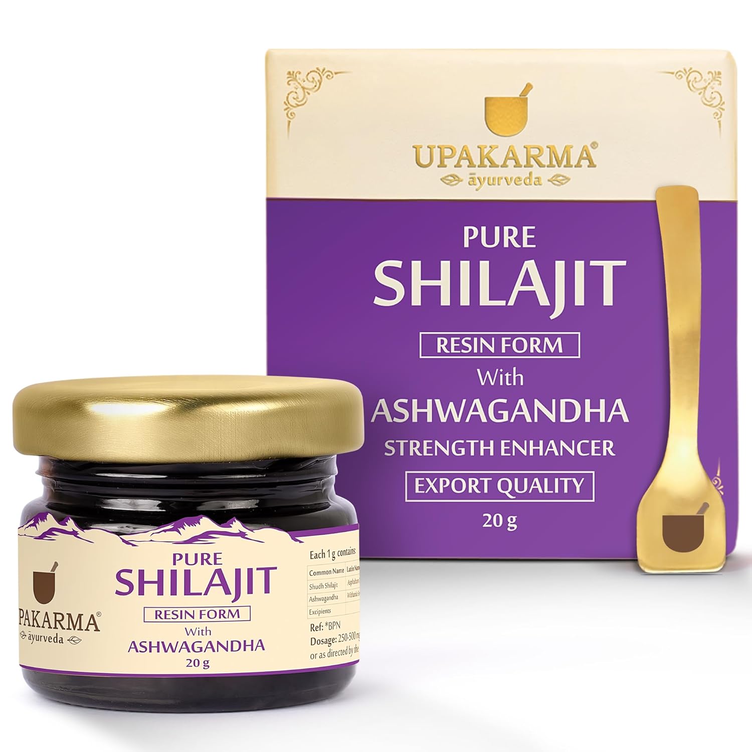 Upakarma Shilajit Resin with Ashwagandha
