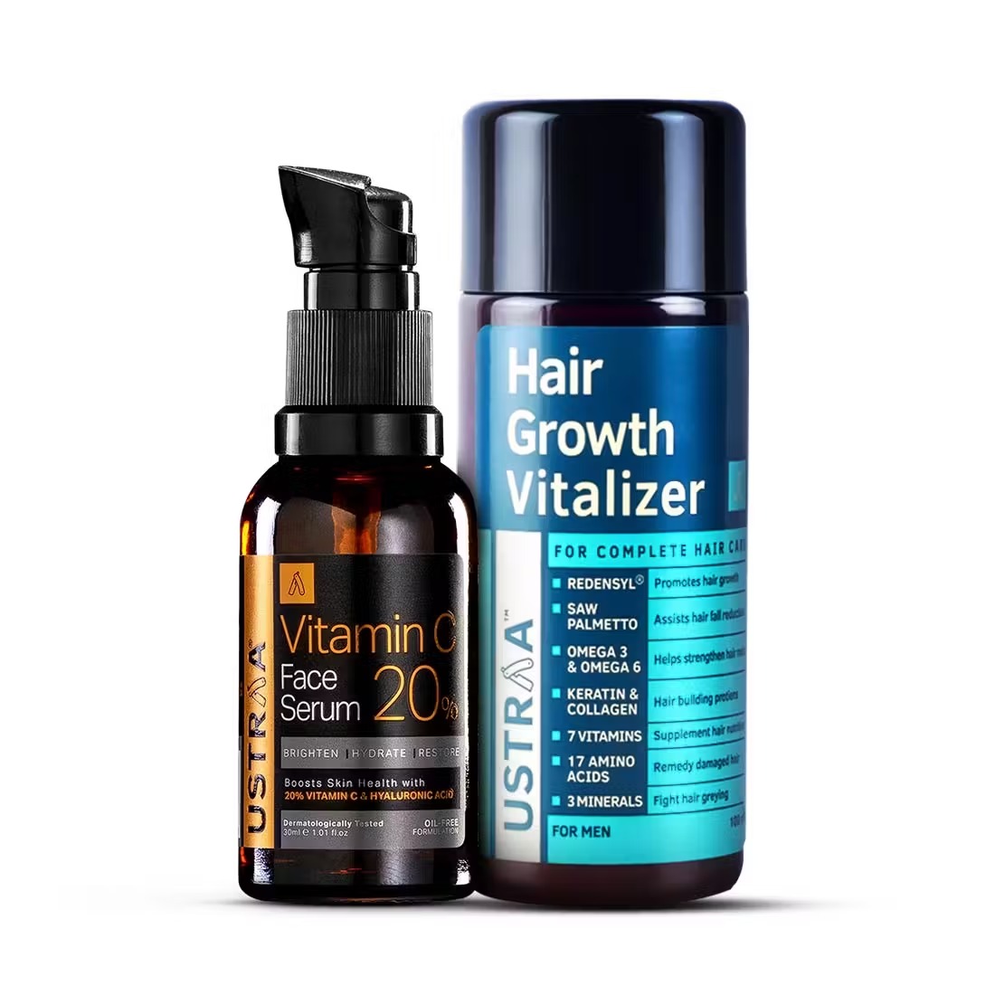 Ustraa Vitamin C Face Serum & Hair Growth Vitalizer combo