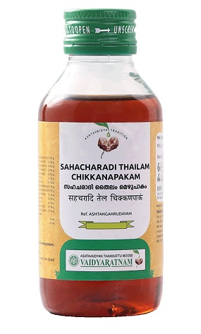 Vaidyaratnam Oushadhasala Sahacharadi Thailam Chikkanapakam