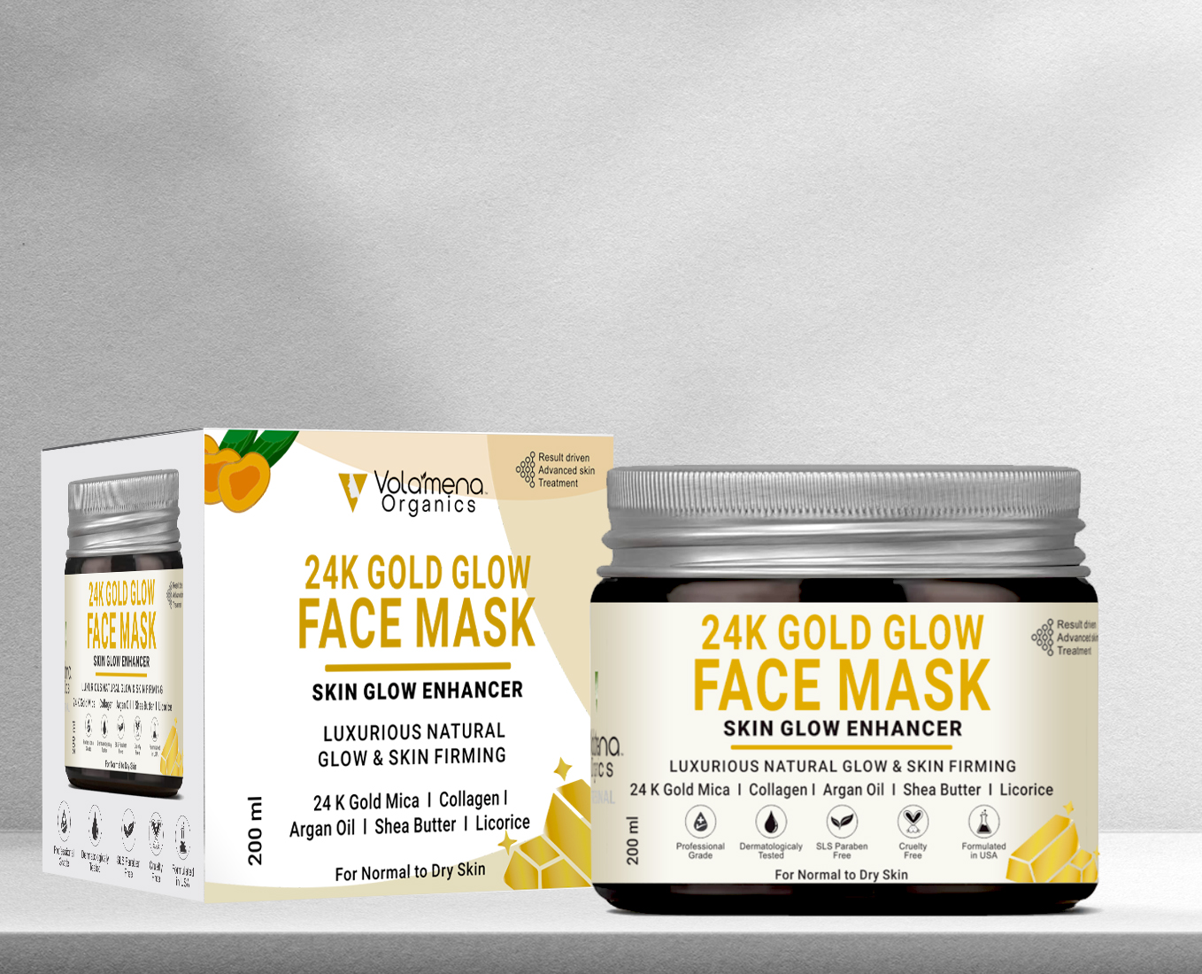 Voalmena Organics 24 k Gold Glow Face Mask