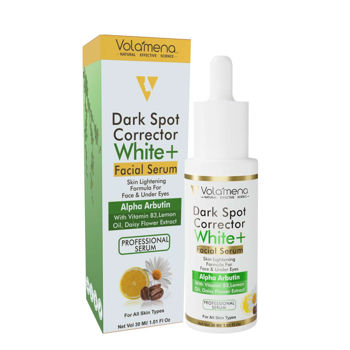 Volamena Dark spot corrector white+Professional Face serum