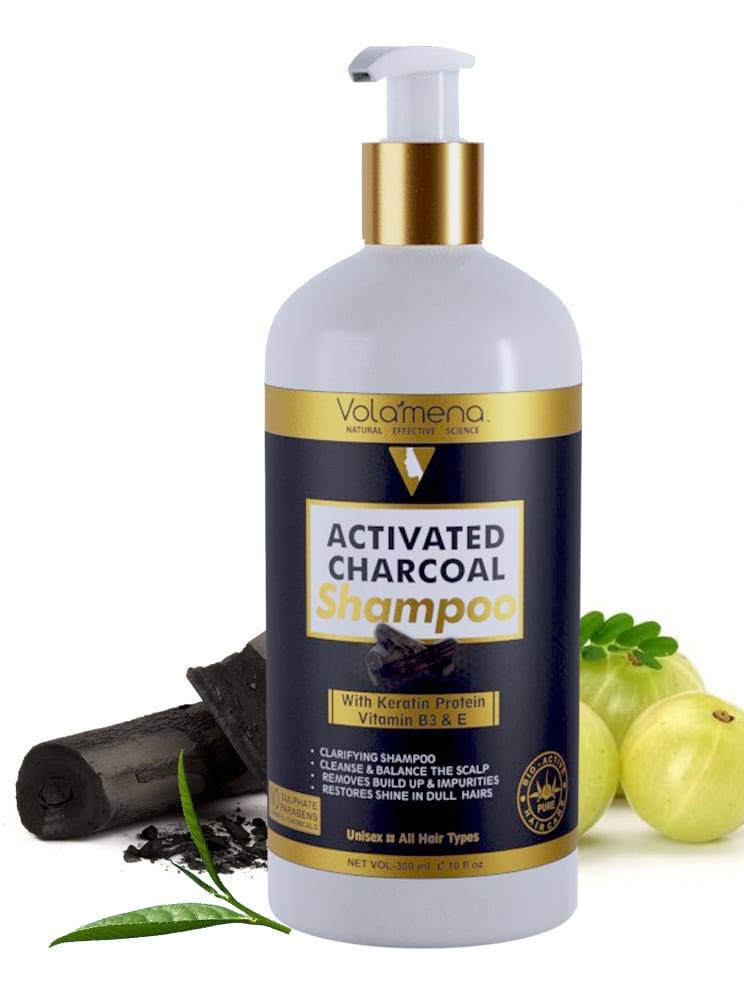 Volamena Detox Clarifying Activated Charcoal Shampoo