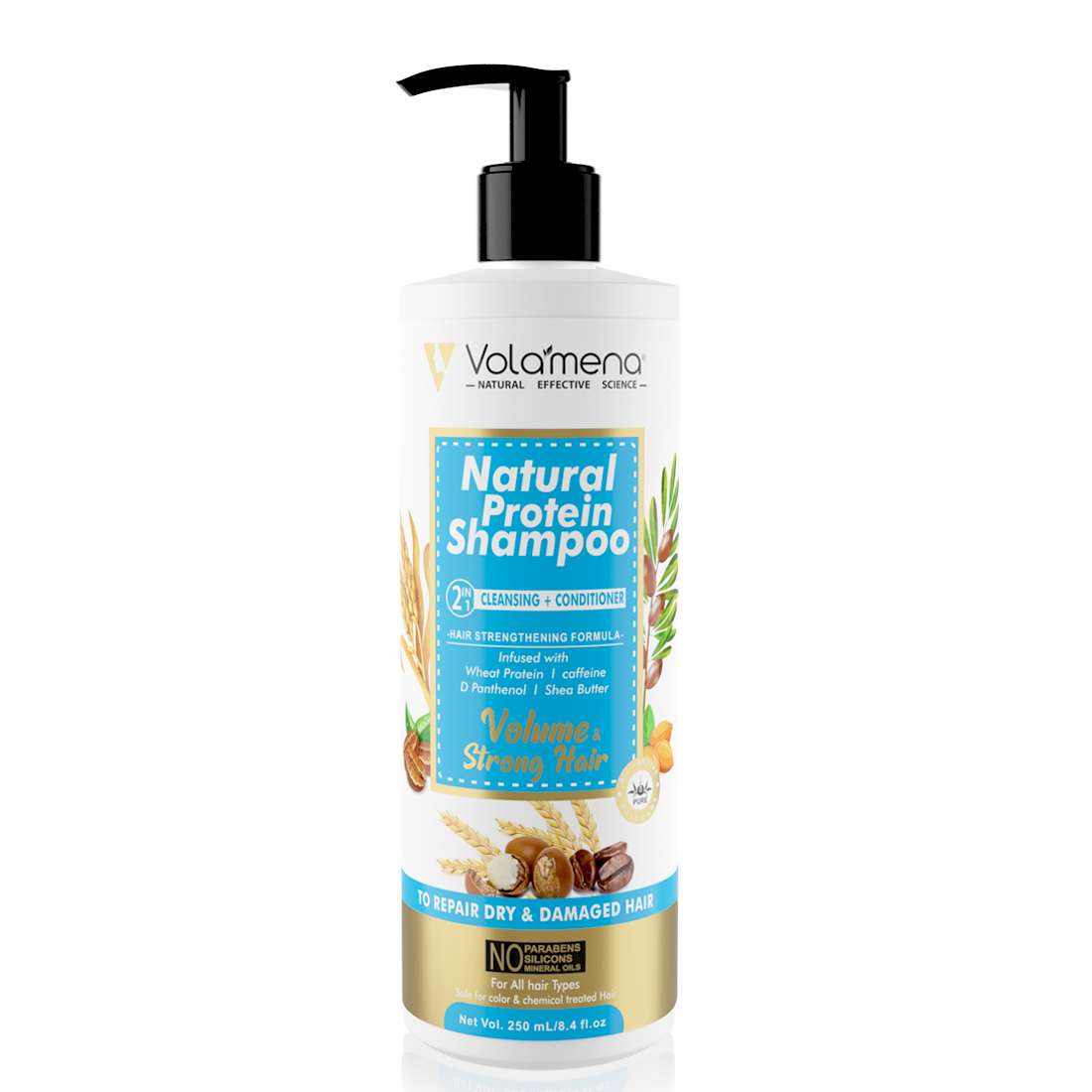 Volamena Natural Protein 2 in 1 Hair Shampoo