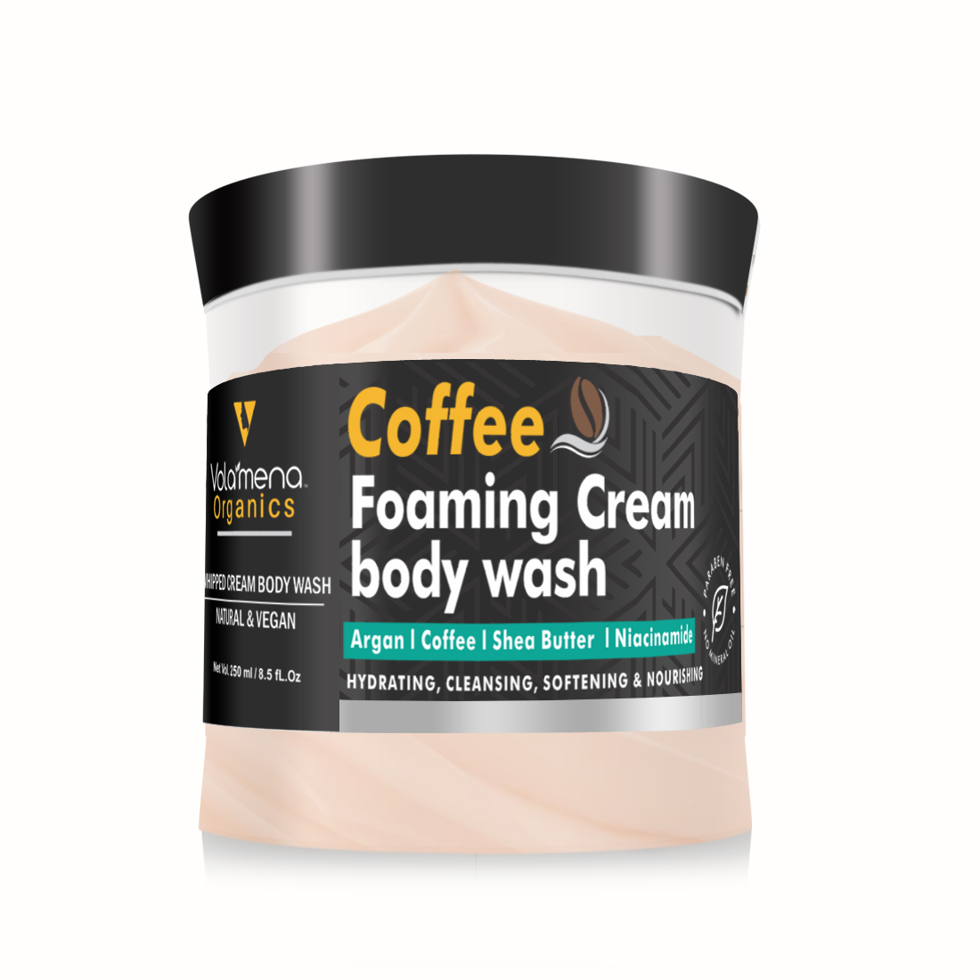 Volamena Organics Arabica Coffee Whipped cream Body wash