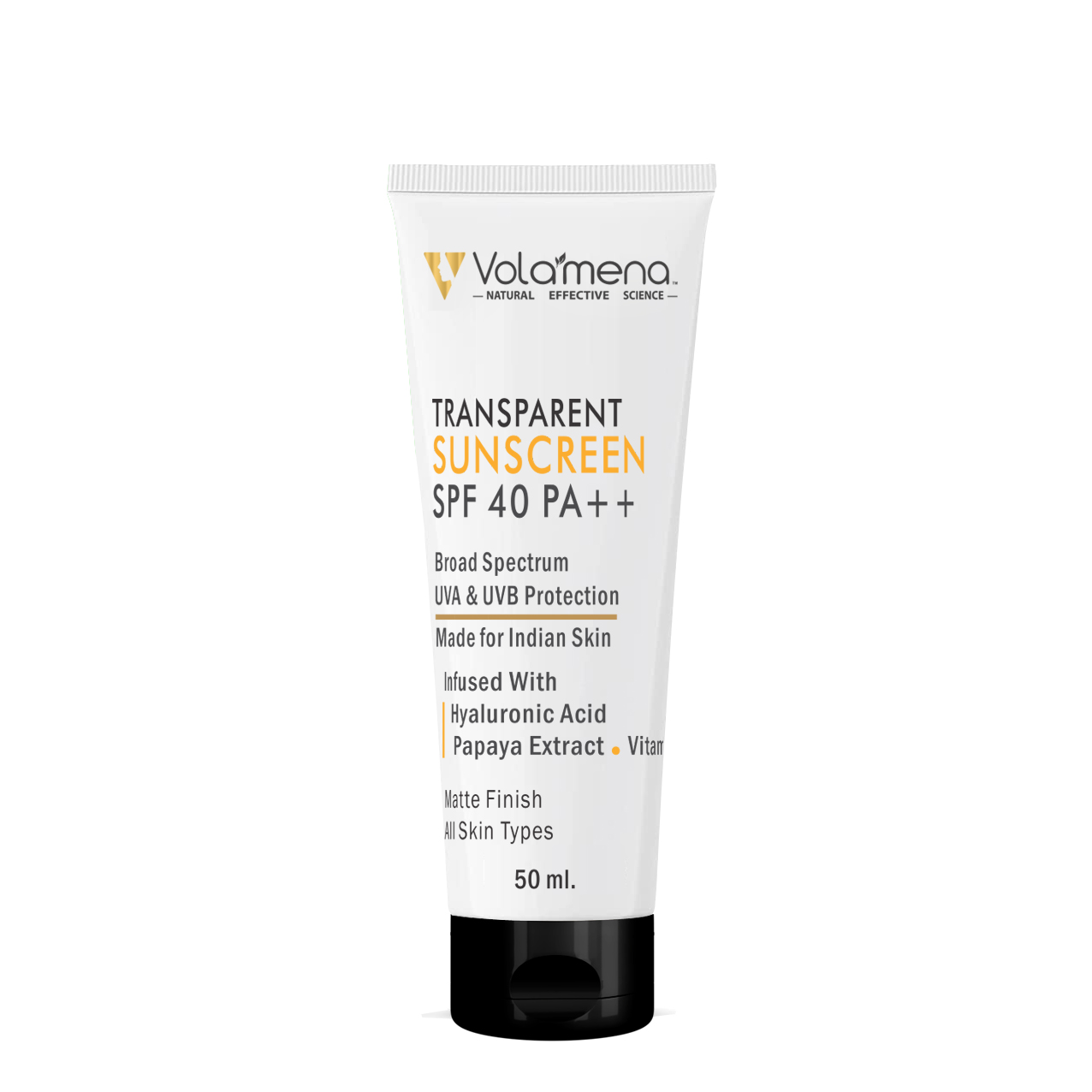  Volamena transparent sunscreen with SPF 50 ++ 