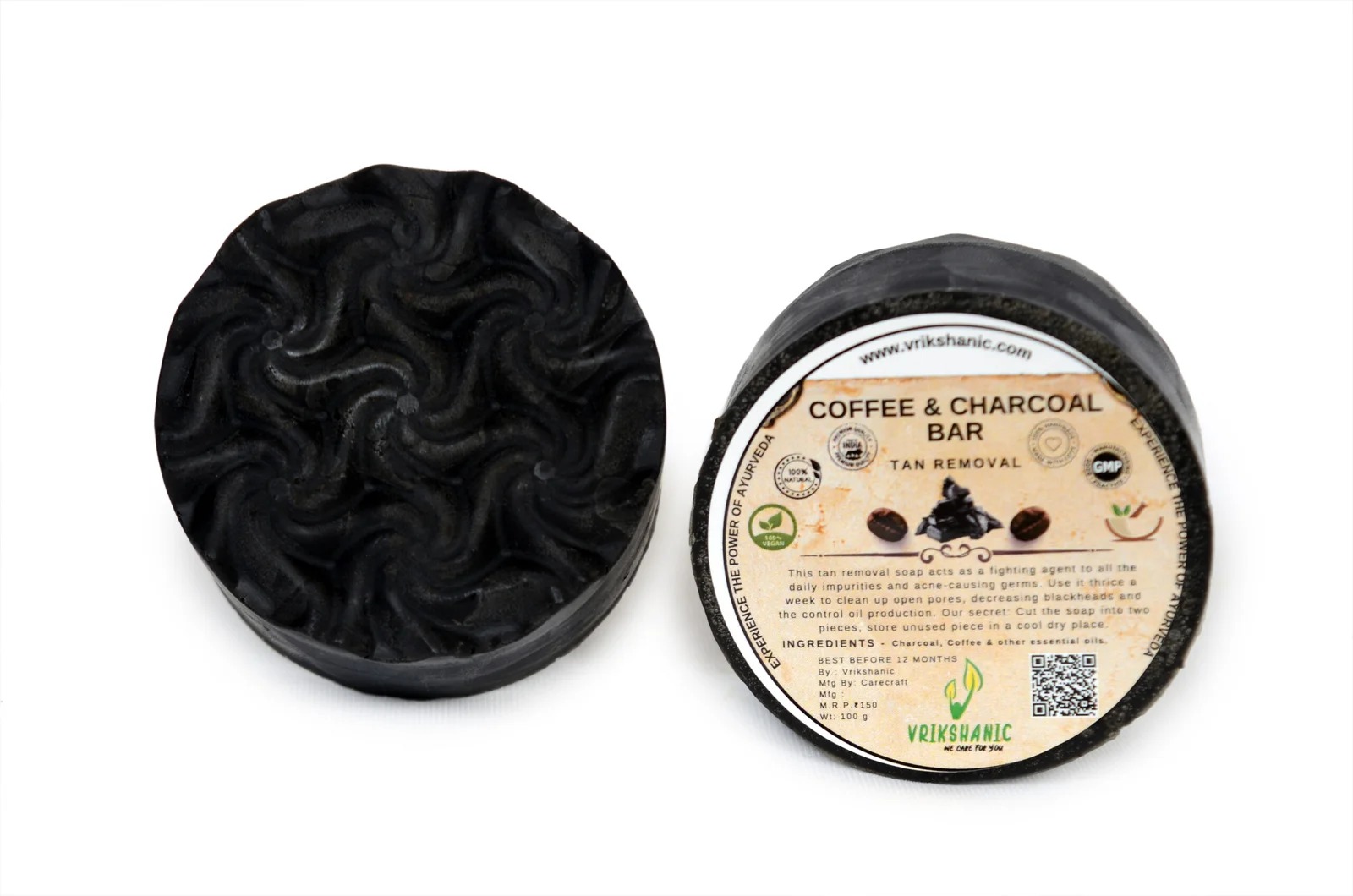 Vrikshanic Coffee & Charcoal soap