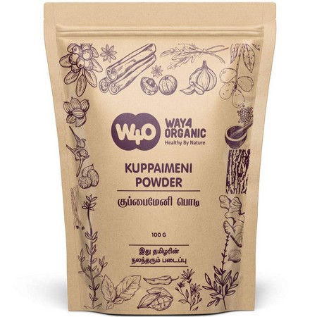 Way4Organic Kuppai Meni Acalypha Indica Raw Powder Indian Nettle Leaf Powder