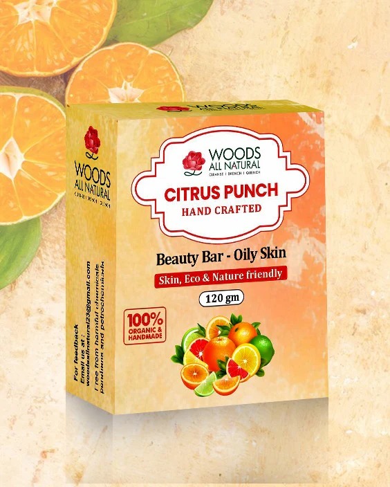 Woods All Natural Citrus Punch Handcrafted Beauty Bar