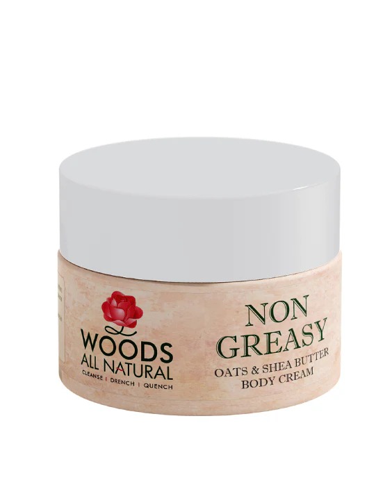 Woods All Natural Non greasy Oats and Shea Butter Body Cream