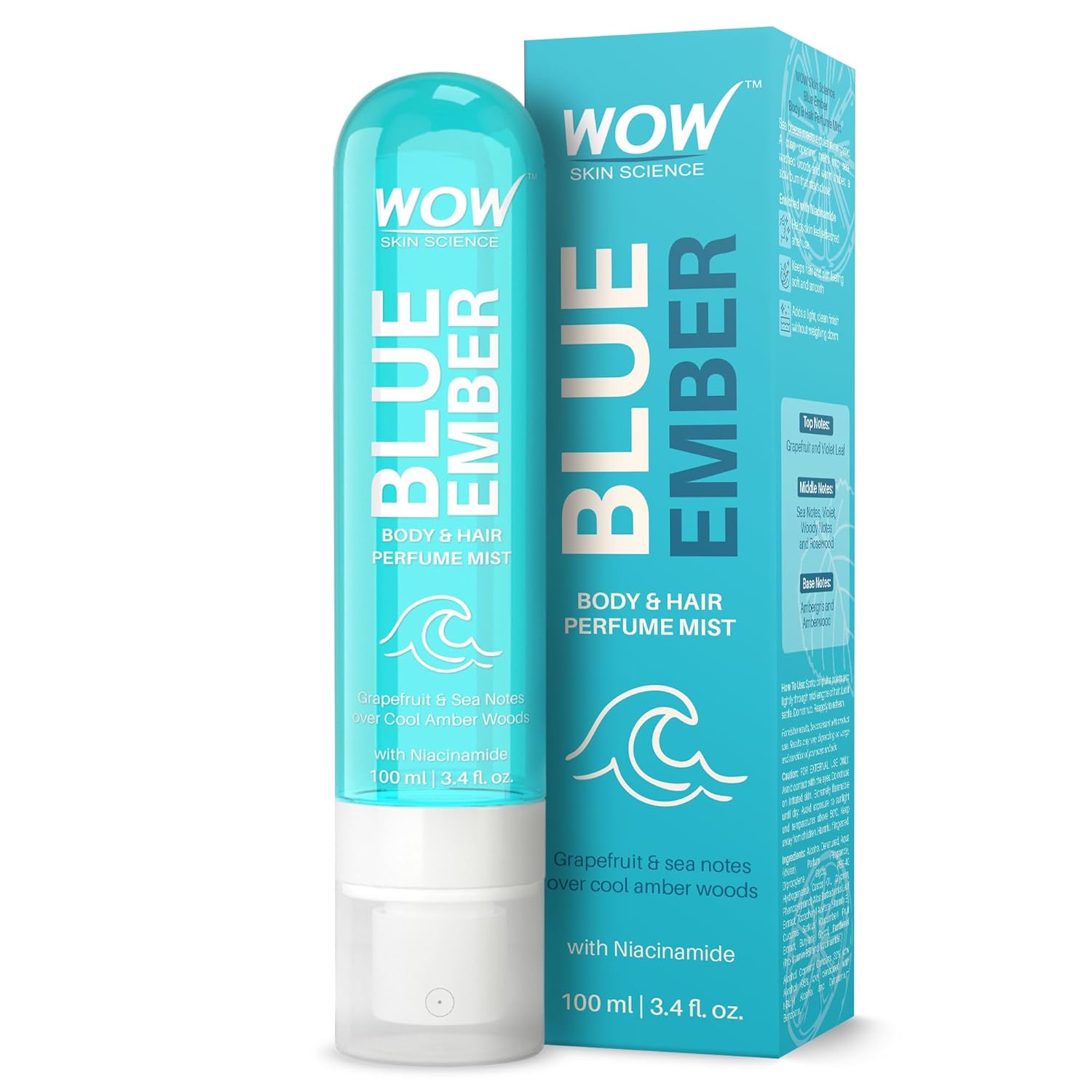 Wow Skin Science Blue Ember Hair & Body Perfume Mist