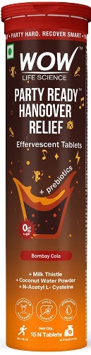 Wow Skin Science Party Ready Hangover Relief Effervescent Tablets