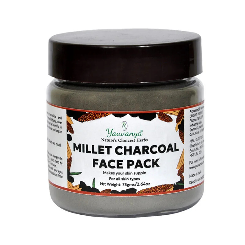Yauvanya Millet Charcoal Face Pack