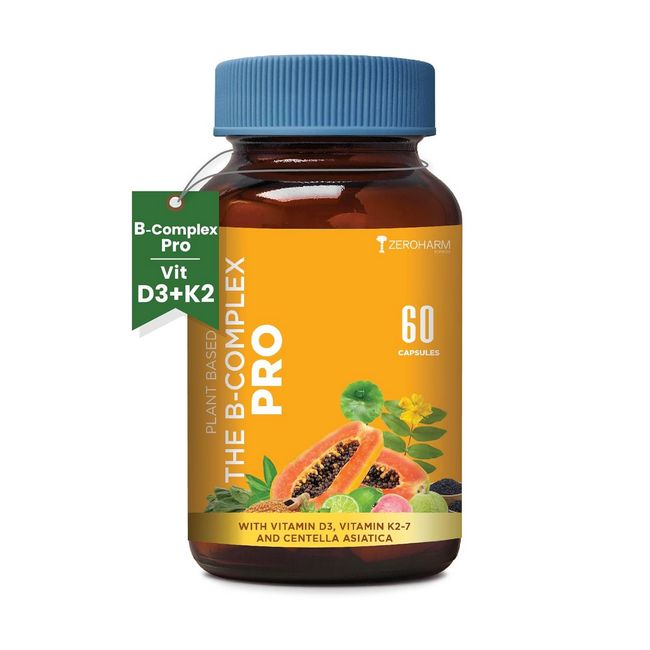 Zeroharm Vitamin B Complex with Vitamin D3 Vitamin K2 