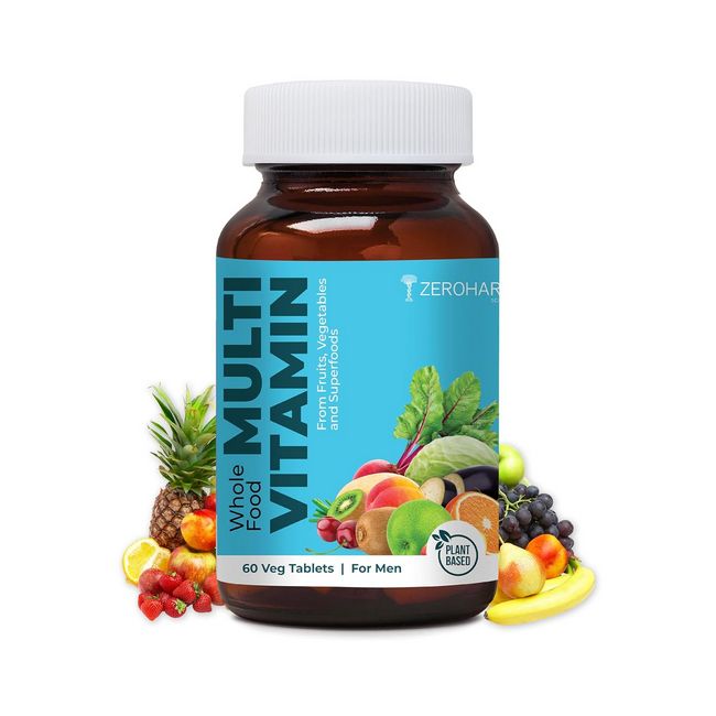 Zeroharm Whole Food Multivitamin Vitamin A C D B12