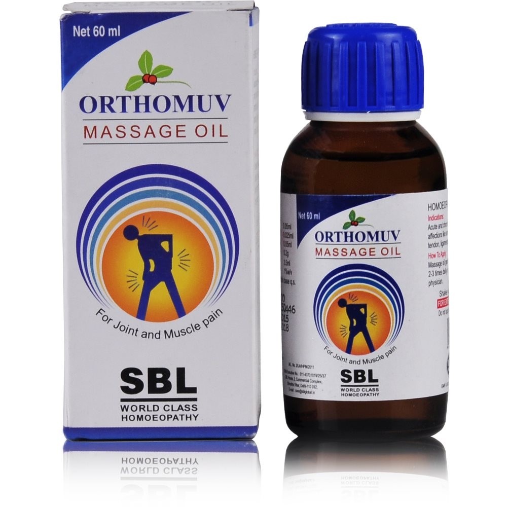 SBL Homeopathy Orthomuv Massage Oil