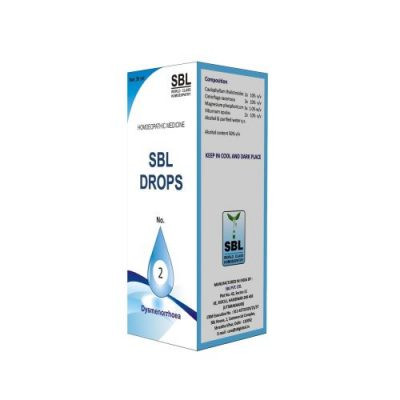 SBL Homeopathy Drops No 2 Dysmenorrhoea