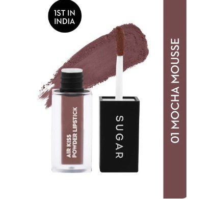 Sugar Cosmetics Air Kiss Powder Lipstick - 01 Mocha Mousse