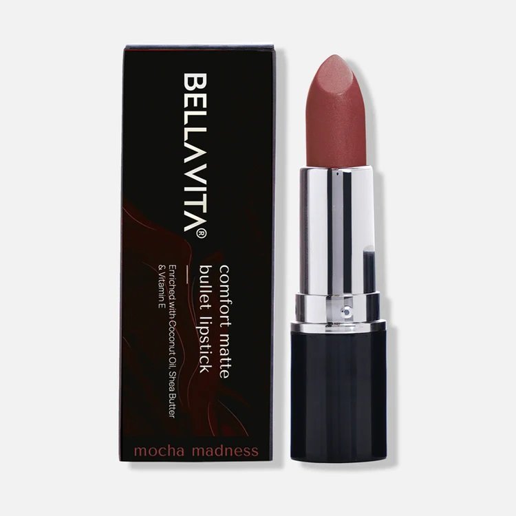 Bellavita Organic Comfort Matte Bullet Lipstick - Mocha Madness