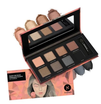 Sugar Cosmetics Blend The Rules Eyeshadow Palette - 02 Warrior (Smokey Hues)