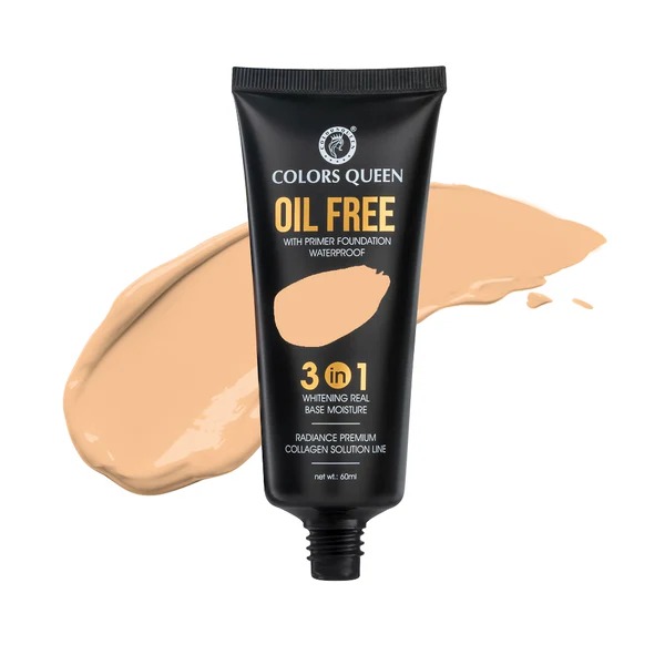 Colors Queen 3-in-1 Oil Free Foundation With Primer FT-12-04