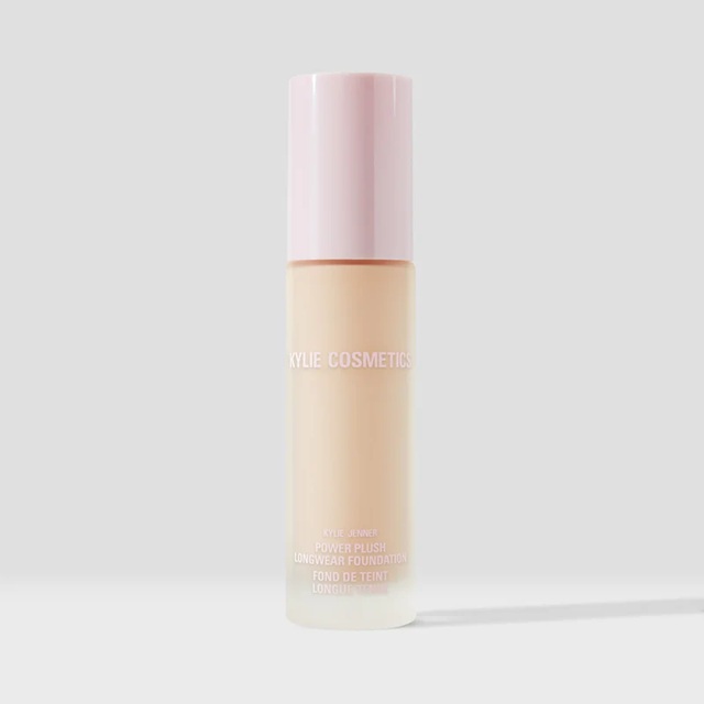 Kylie Power Plush Longwear Foundation -  Fair with Neutral, Subtle Peachy Undertones