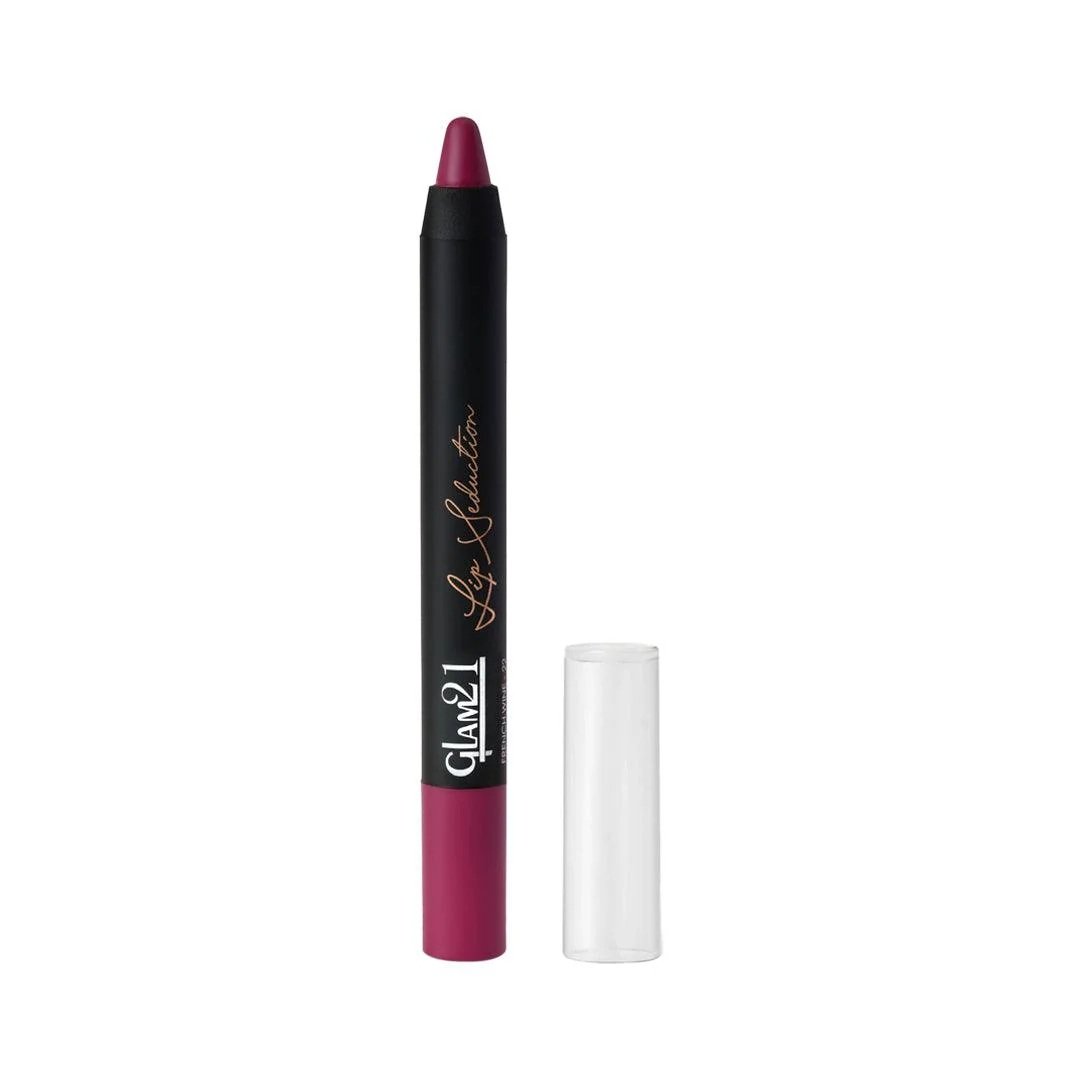 Glam21 Lip Seduction Non-Transfer Crayon Lipstick - Wine