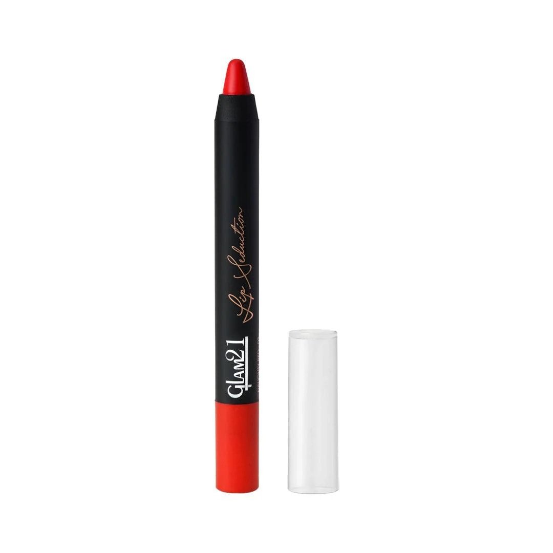 Glam21 Lip Seduction Non-Transfer Crayon Lipstick - Naughty Red