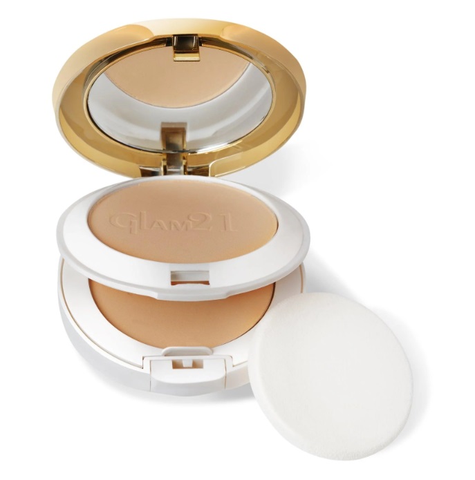 Glam21 Natural Essence Oil-Control Compact Powder - Tan