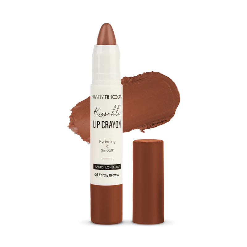 Hilary Rhoda Kissable Lip Crayon Earthy Brown 06