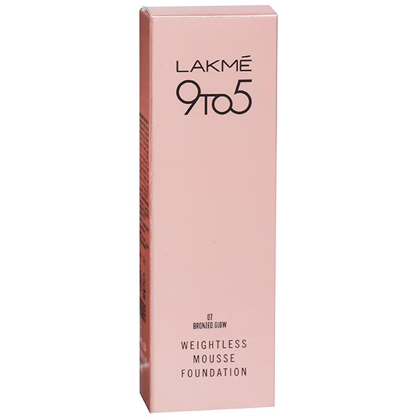 Lakme 9 to 5 Weightless Mousse Foundation Bronzed Glow 25 grams