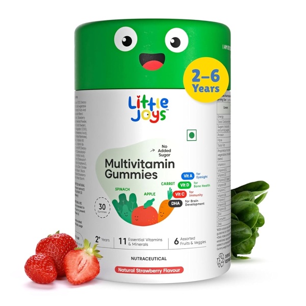 Little Joys Multivitamin Gummies Strawberry Flavour 2 to 6 years
