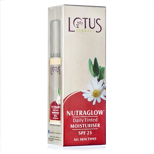Lotus Herbals NutraGlow Daily Tinted Moisturiser Hazelnut Star 50 ml