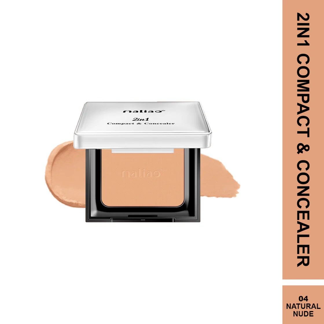 Maliao 2 in 1 Compact & Concealer - NATURAL NUDE