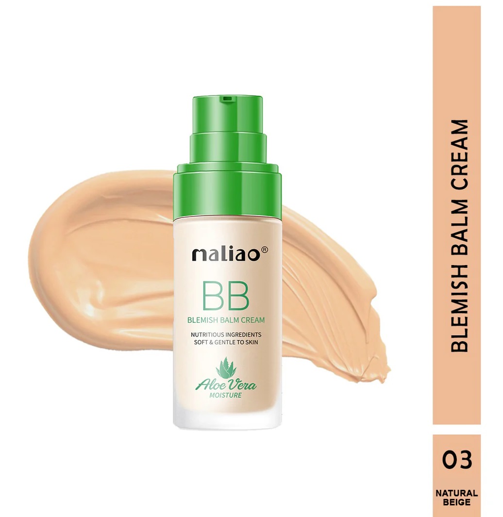 Maliao Aloe Vera BB Blemish Balm Foundation - Natural Beige